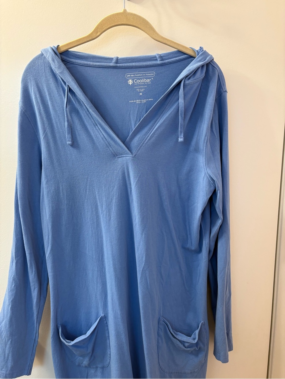 Coolibar Medium Women's Catalina Beach Cover Up Dress PtP 21-25/L 35 - Picture 5 of 8